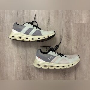 On Running Cloudnova‎ Womens Shoes Size 10 Gray Light Blue/Green Sneakers